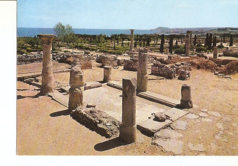 Postal 026862 : Costa Brava, Ampurias, Patio porticado con Impluvium
