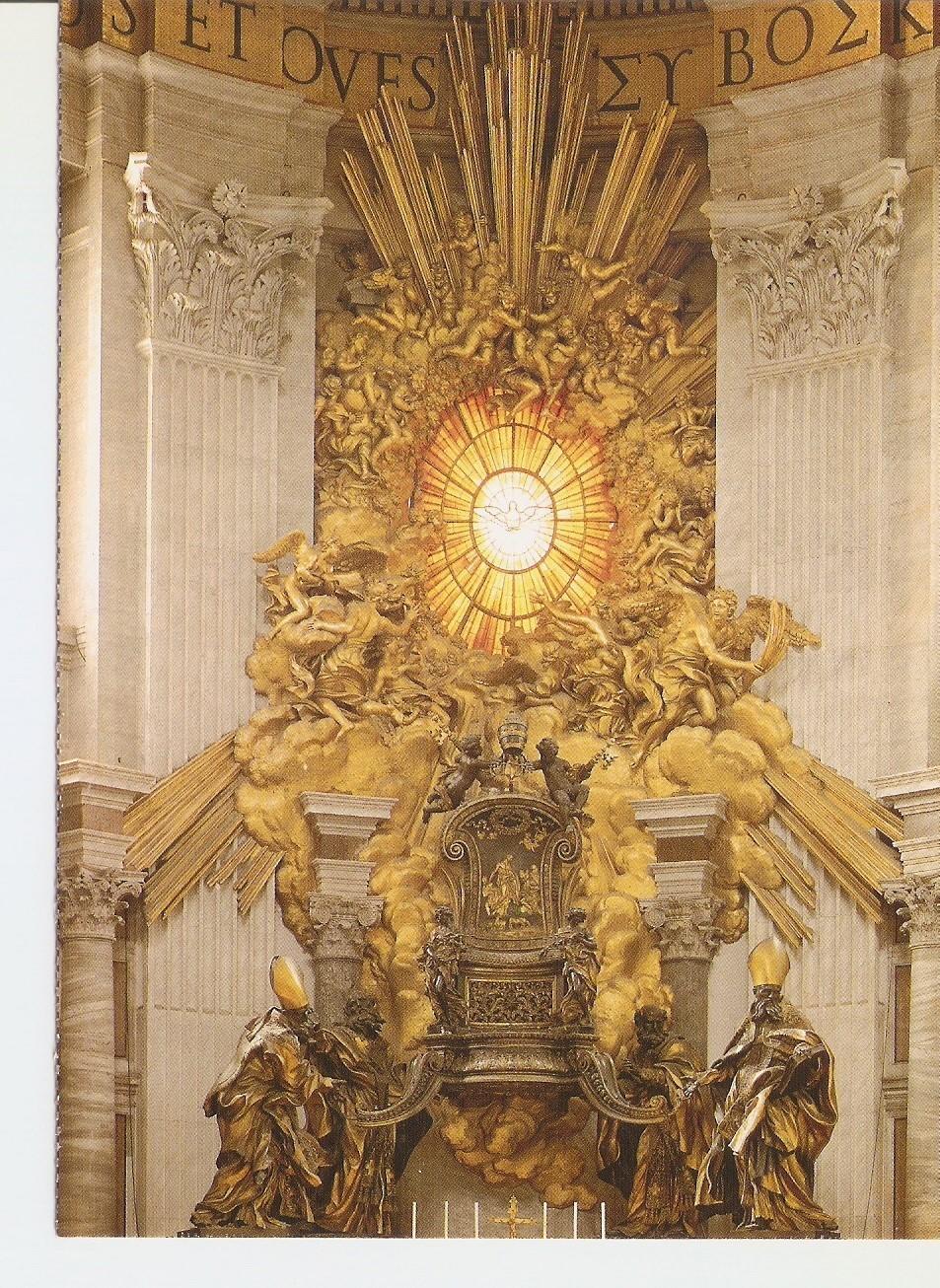 Postal 038239 : Citta del Vaticano. Basilica di San Pietro. La Cattedra