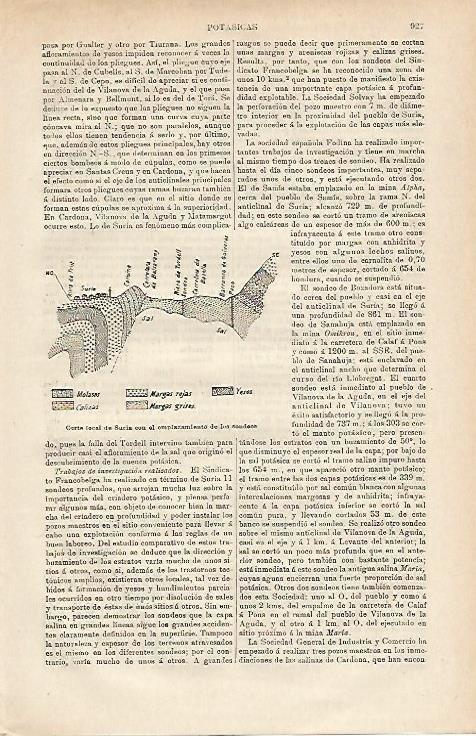 LAMINA ESPASA 17256: Corte de la mina de Suria