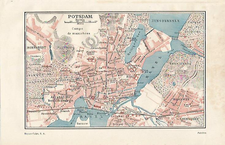 LAMINA ESPASA Alemania 17262: Plano de Postdam Alemania
