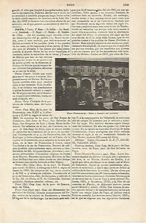 LAMINA ESPASA 17271: Convento de Poyo Pontevedra
