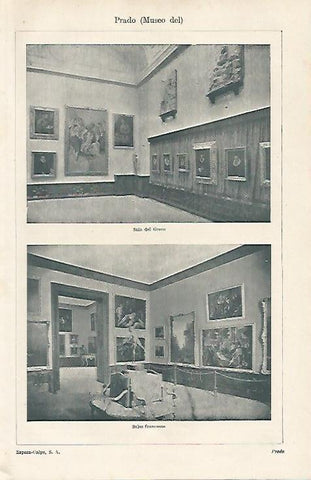 LAMINA ESPASA 17286: Sala del Greco y Salas Francesas del Museo del Prado