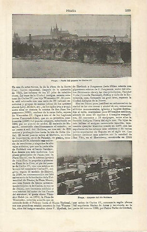 LAMINA ESPASA 17294: Puente de Carlos IV en Praga
