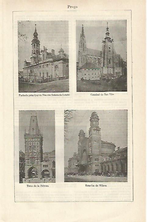 LAMINA ESPASA 17298: Edificios de Praga