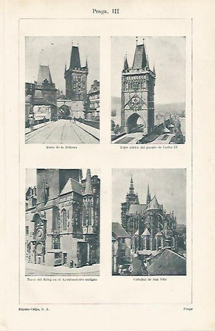 LAMINA ESPASA 17301: Torres de Praga