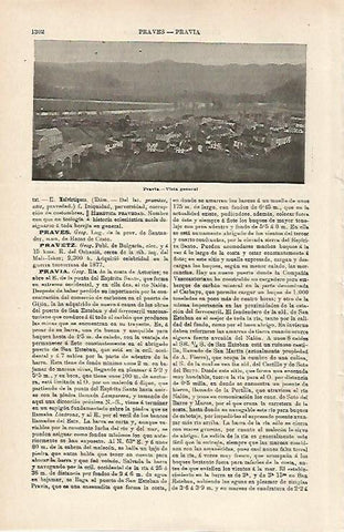 LAMINA ESPASA 17312: Vista de Pravia Asturias
