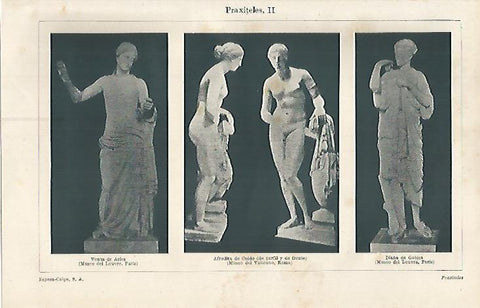 LAMINA ESPASA 17315: Obras de Praxiteles
