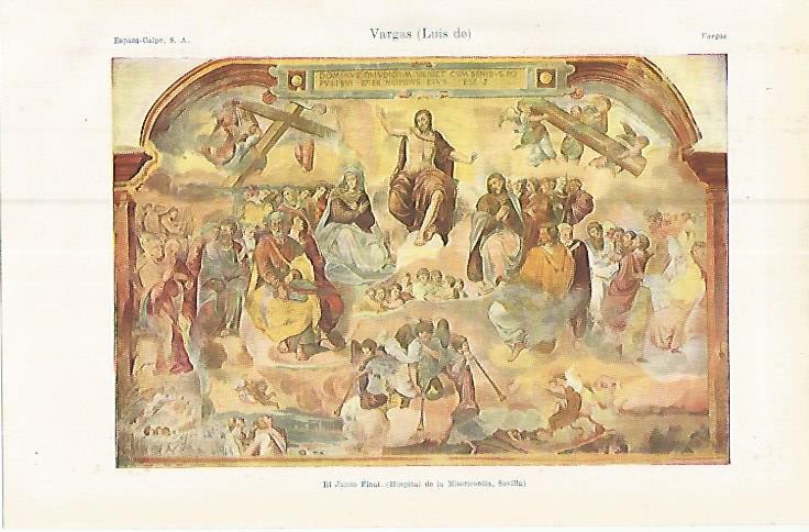 LAMINA ESPASA 17319: El Juicio Final por Luis de Vargas