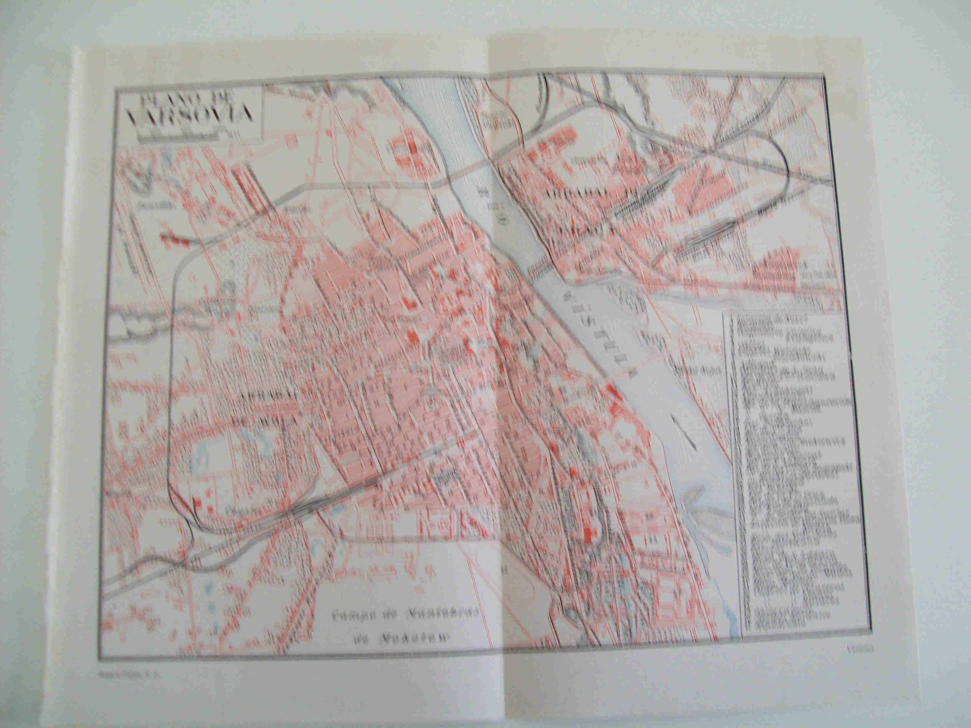 LAMINA ESPASA 17326: Plano de Varsovia Polonia