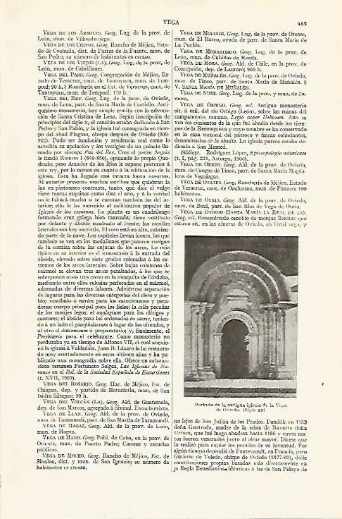LAMINA ESPASA 17378: Iglesia de la Vega de Oviedo