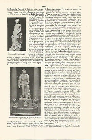 LAMINA ESPASA 17401: Esculturas de Vicente Vela