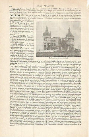 LAMINA ESPASA 17407: La Casa de Velazquez en Madrid