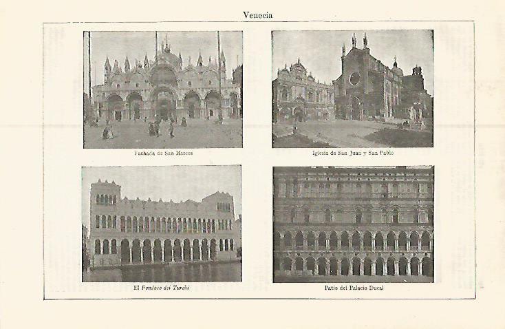 LAMINA ESPASA 17454: Edificios de Venecia