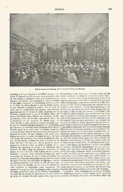 LAMINA ESPASA 17469: Fiesta de gala en Venecia por Guardi