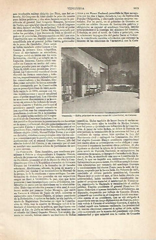 LAMINA ESPASA 17499: Casa natal del Libertador en Caracas Venezuela