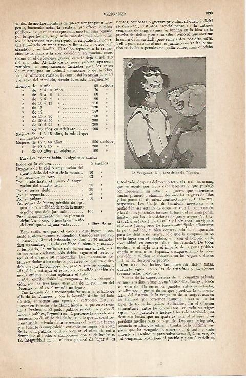 LAMINA ESPASA 17501: La Venganza dibujo de Johnson