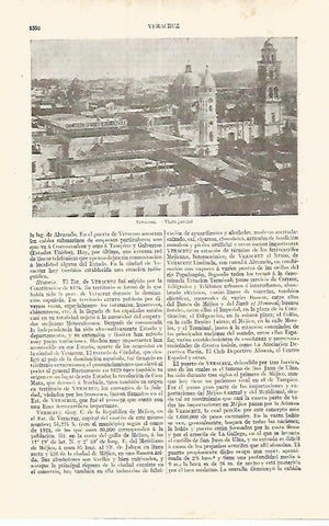 LAMINA ESPASA 17541: Vista de Veracruz Mejico
