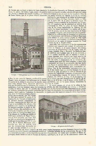 LAMINA ESPASA 17587: Vistas de Verona