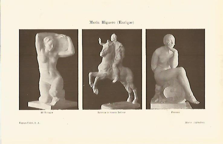 LAMINA ESPASA 17603: Esculturas por E. Marin Higuero