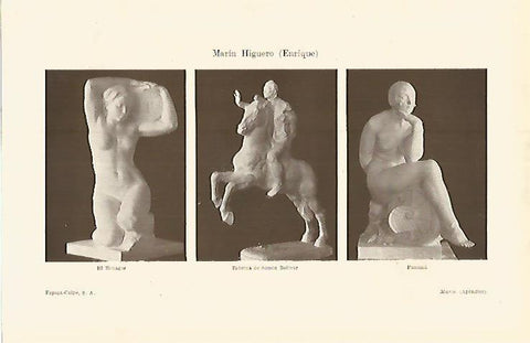 LAMINA ESPASA 17603: Esculturas por E. Marin Higuero