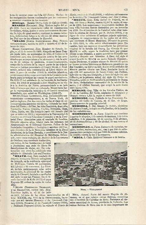 LAMINA ESPASA 17622: Vista de La Meca