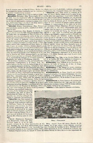 LAMINA ESPASA 17622: Vista de La Meca