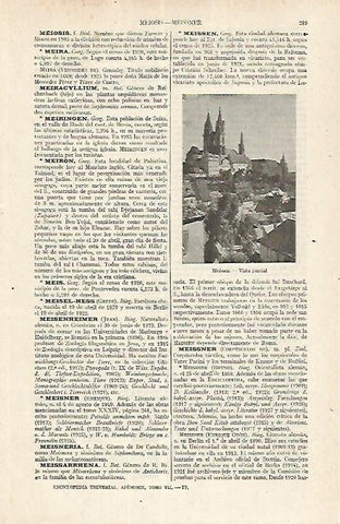 LAMINA ESPASA Alemania 17625: Vista de Meissen Alemania