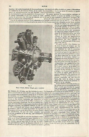 LAMINA ESPASA 17664: Motor Diesel sistema Clerget