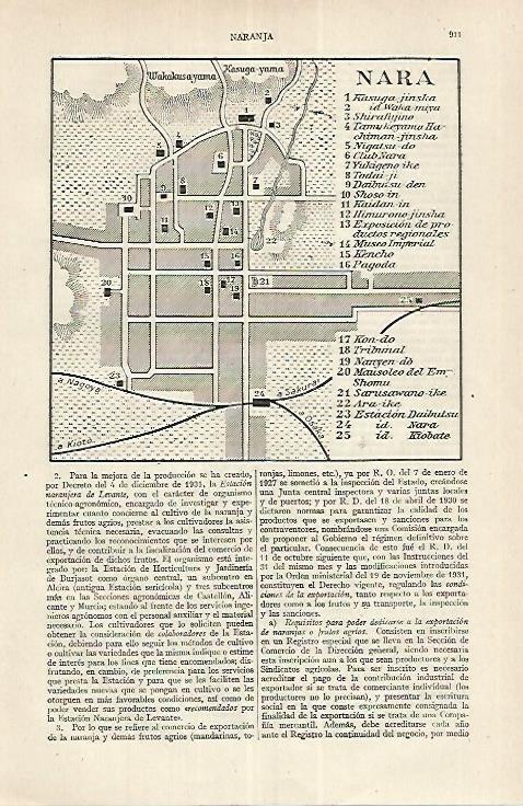 LAMINA ESPASA 17687: Plano de Nara