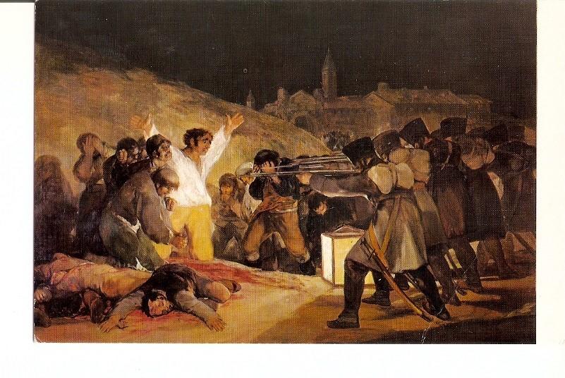 Postal 021195 : Los fusilamientos del 3 de mayo en madrid, Goya