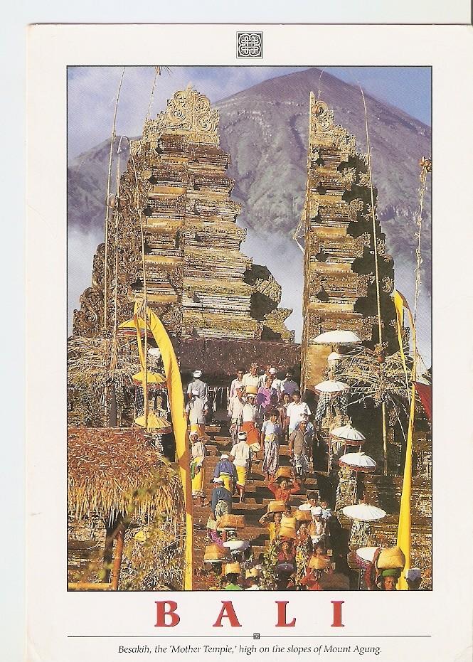 Postal 043771 : Bali. Besakih the Mother Temple high on the slopes of Mount Agung