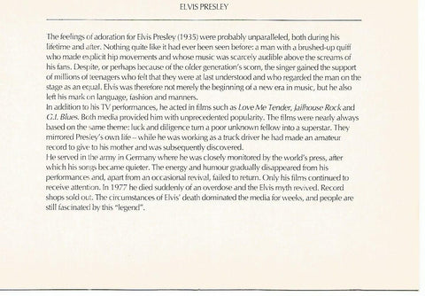 Postal 52755: ELVIS PRESLEY - Biografia