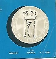CROMO COLECCION UNIVERSAL 2162: CORONA NORUEGA. Numero 280