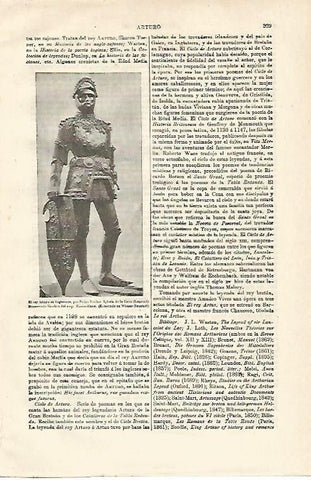 LAMINA ESPASA 12862: El rey Arturo por Vischer