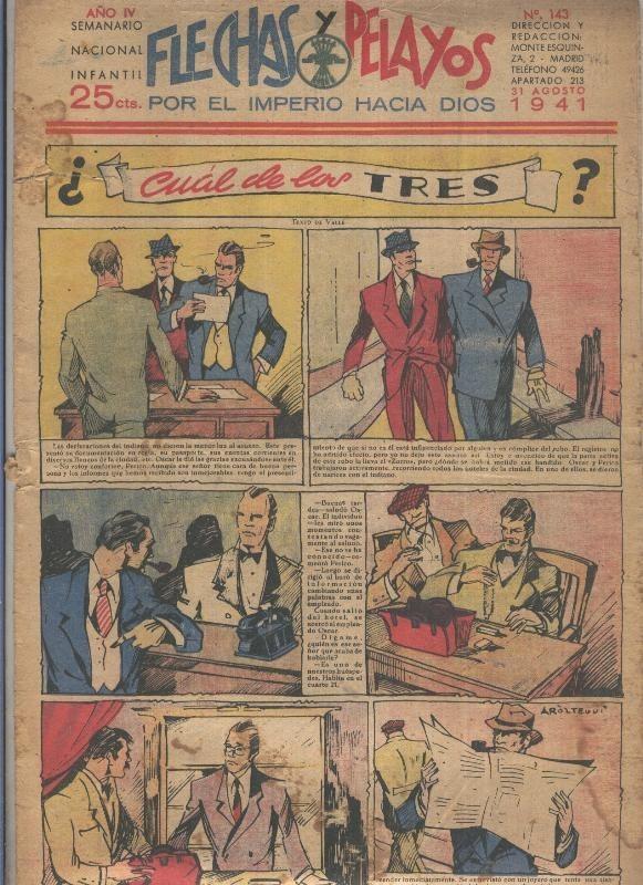 Flechas y Pelayos numero 143 del  31.agosto.1941