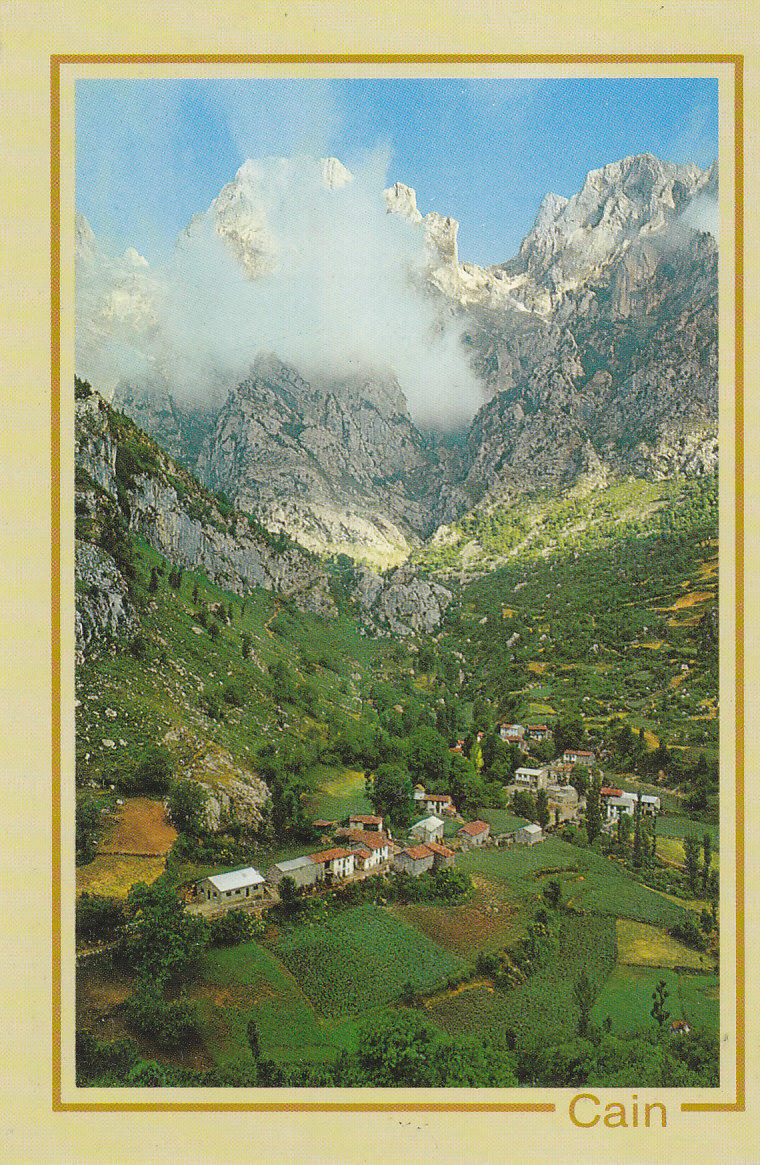 Postal 61586 : Cain. Picos de Europa. Vista general