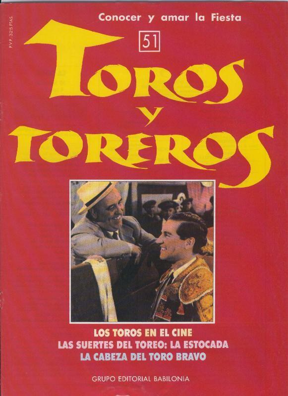 Portada fasciculo Toros y Toreros numero 51