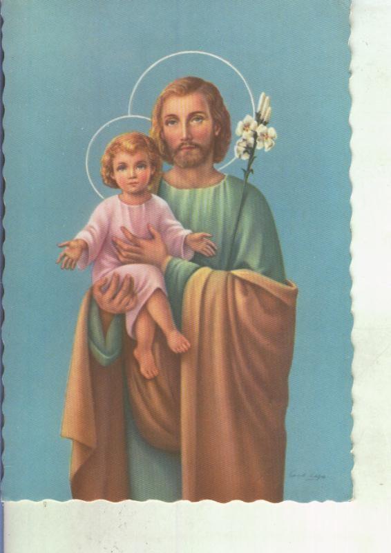 Postal 014282: San Jose con el niño Jesus