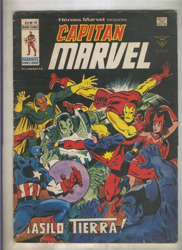 Heroes Marvel volumen 2 numero 50: Capitan Marvel (numerado 1 en trasera)