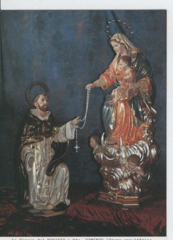 Postal 015419: Virgen del Rosario y Santo Domingo (Francisco Liza Alarcon)