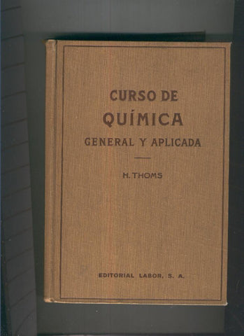 Curso de quimica general y aplicada