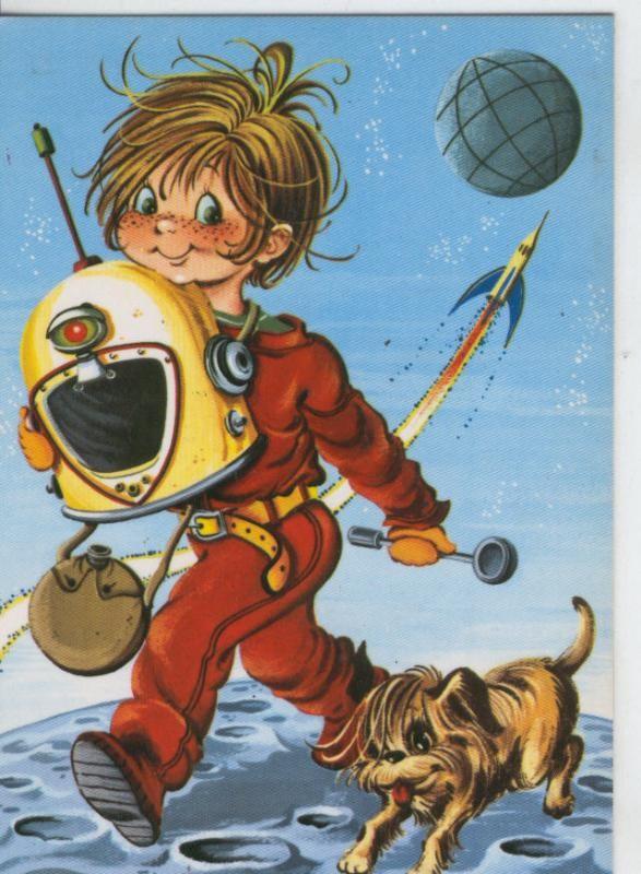 Postal 6859: Dibujo infantil, ilustracion de Escarra