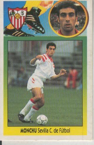Cromo Liga 93/94: Monchu del Sevilla Club de Futbol
