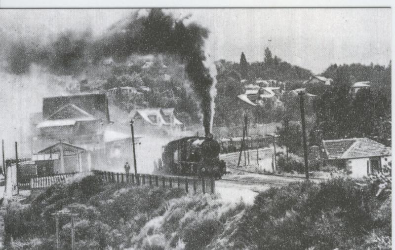 Postal 012200: Tren viajeros de la linea de Segovia, año 1930