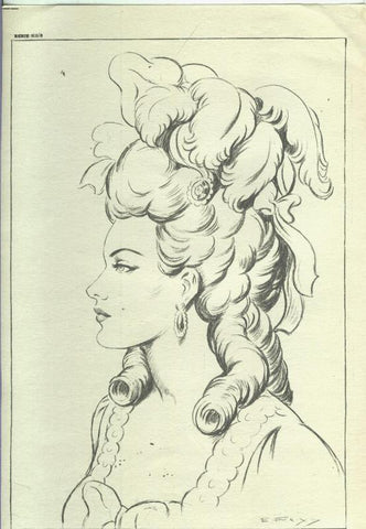 Lamina Emilio Freixas serie XII numero 03: Dama aristocrata