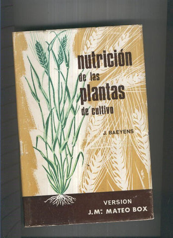 Nutricion de las plantas de cultivo