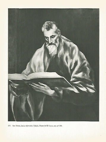 LAMINA 2050: EL GRECO. San Simon