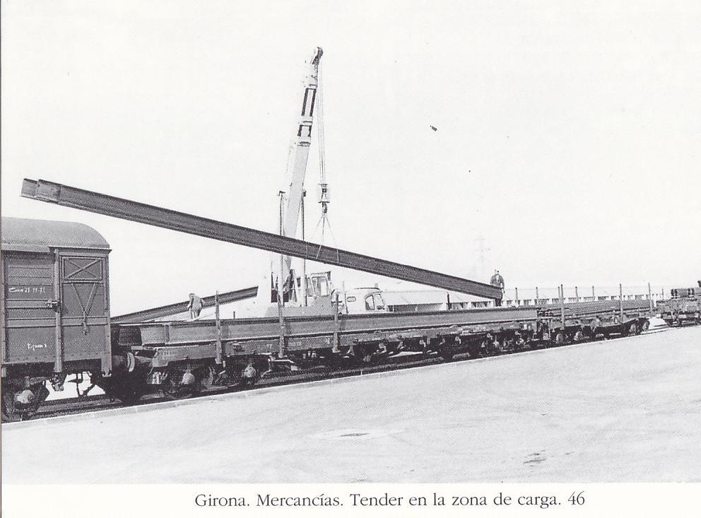 Postal 62188 : Girona. Mercancias. Tender en la zona de carga