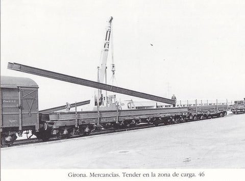 Postal 62188 : Girona. Mercancias. Tender en la zona de carga