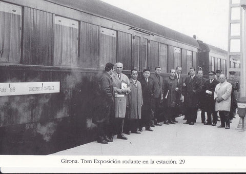 Postal 62452 : Girona. Tren Exposicion rodante en la estacion